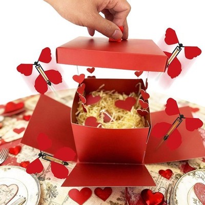 Fliegende Schmetterlingsbox kompakt DIY für Hochzeit Geburtstag Jubiläen