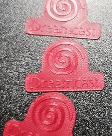 3D Printed - Red - Dreamcast Case Lid Logo