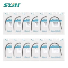 100pc Dental Orthodontic Arch Wire Stainless Steel Round Rectangular Ovoid-IN US