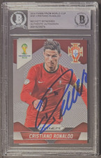 2014 Panini Prizm WC Signed Cristiano Ronaldo #161 Portugal Beckett BAS AUTO 10
