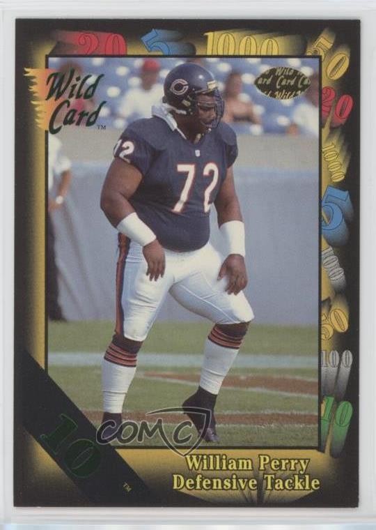 1991 Wild Card 10 Stripe William Perry #103 0h1