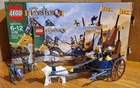 LEGO Castle 7078 Kings Battle Chariot complete (1 sub) w/ minifigs manual box