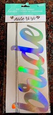 New   bride to be  Banner, 9ft Silver Foil 4  Letter Banner Party Decor