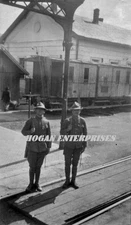 C. 1921 Romanian Soldiers Train Depot Bucharest Romania 8X10 Photo H502