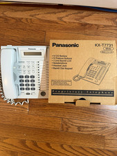Panasonic KX-T7731 12-Line Desk Phone w/ Speakerphone, Backlit LCD, Headset