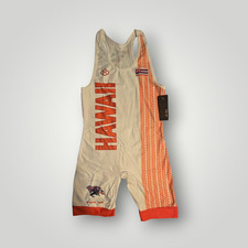 Rudis Hawaii National Team Singlet - Size Large - Orange and White - Brand New