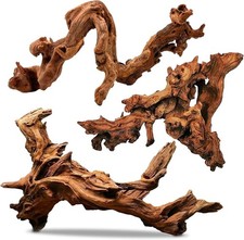 3-Pack Natural Driftwood 7-11" for Aquarium & Reptile Decor