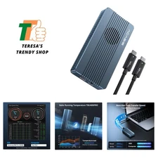 ACASIS 40Gbps M.2 NVMe SSD Enclosure with Cooling Fan, External SSD Eclosure ...