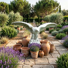  Steinfigur Adler 180 x 92 cm Steinadler gro�...