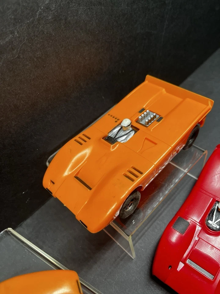 Aurora AFX  1/32 1970's Ferrari 612 McLaren M12 Orange Red  Set Of 2 Cars L@@K - Image 4 of 4