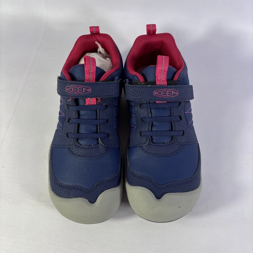 Keen Knotch Peak Juvenil Talla 5 Azul Profundidades/Rosa Gancho y Lazo Zapatos de Senderismo-NUEVOS Foto 4 de 4