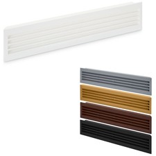 1 Paar Lüftungsgitter BRISE für Türen Schlitzlochung in versch. Oberflächen