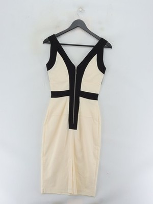white christmas dresses Bodycon Slim Midi Dress In Cream– Beyazura.com