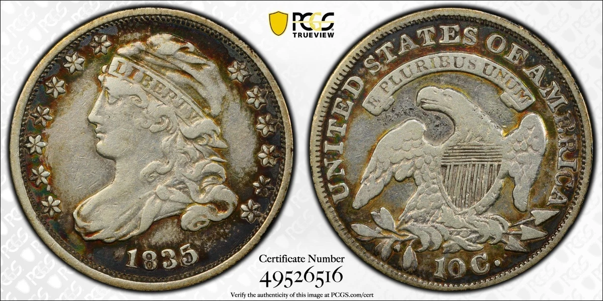 1835 Year Capped Bust Dimes (1809-1837) for sale | eBay
