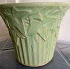 Vintage McCoy Pottery Aqua Ivy and Berries Jardiniere Sea Green