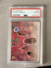 1994-95 Emotion #100 Michael Jordan-PSA 8
