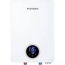 Tankless Water Heater Electric, ECOTOUCH 14kW 240V on Demand Electric Water H...