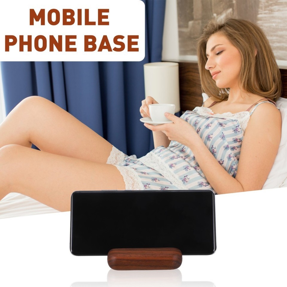 Wooden Phone Stand Desk Tablet Holder Desktop Cellphone Support | eBay ...