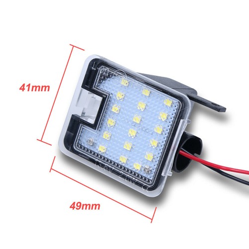 1Pair Side Mirror Puddle Lights LED For Ford C-Max Mondeo Kuga Escape Focus C - Picture 5 of 7