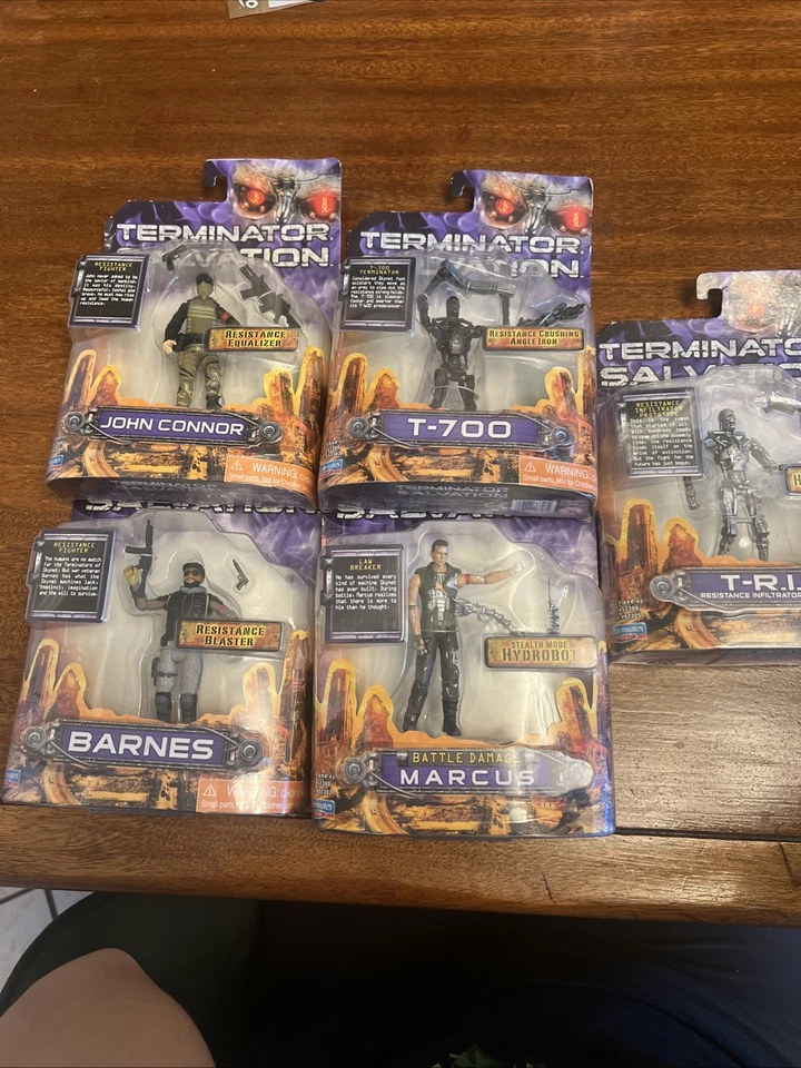 Lote 5 figuras de acción Playmates 2009 - Terminator Salvation nuevo en paquete FS Foto 2 de 2