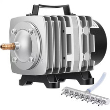 110 GPH 40-Watt 8-Outlet Commercial Air Pump for Aquarium and Hydroponic Systems
