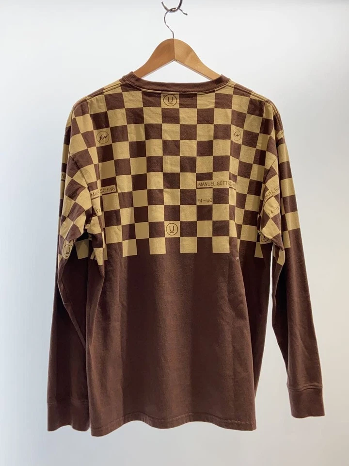 Undercover Long Sleeve T Tee 4 Cotton Brown Check UC2C9813-1 23AW Manuel Used - Image 2 of 4