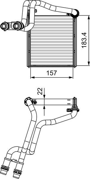 WÄRmetauscher Innenraumheizung Valeo 811536 FÜR VW InnenraumwÄRmetauscher-image