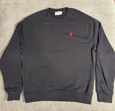 WORN ONCE - Ami Paris Crewneck, Men s, Black,...
