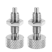 2Pcs Hand Retractable Spring Plunger, M8 Stainless Steel Quick Release Pin Lo...