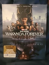 Black Panther: Wakanda Forever Blu-ray/Digital Code W/slipcover Brand New