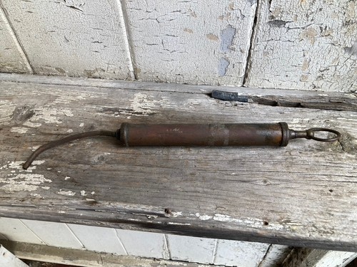 Vintage workshop Classic car or motorcycle oiler syringe tool