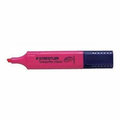 3 x Staedtler 364 Textsurfer Classic Chisel Highlighters Refillable 364-23 Pink - Picture 1 of 1