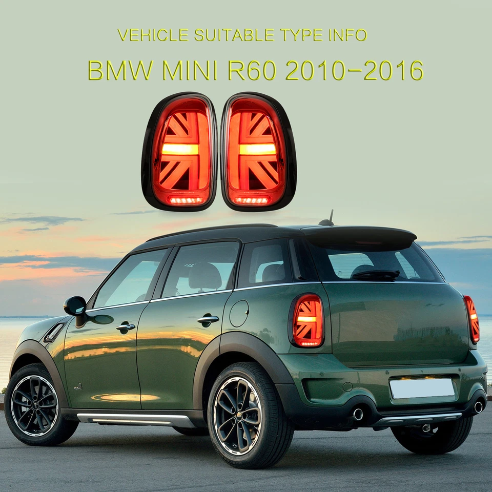 Luces traseras LED rojas para BMW MINI Countryman R60 2010-2015 2016 con secuencial - Imagen 4 de 4