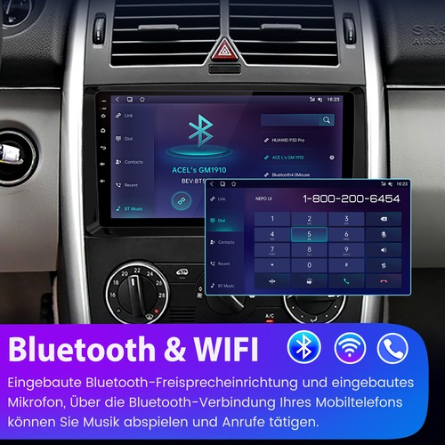 Carplay Autoradio Für Mercedes-Benz A/B Klasse/Vito W169 W639 W245 Nav GPS + KAM - Bild 8 von 14