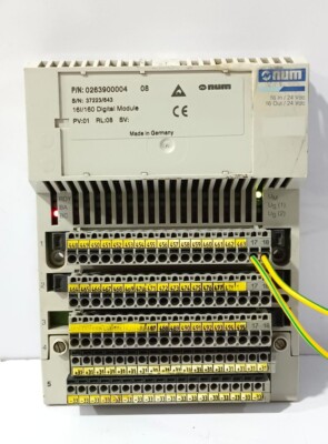 NUM 0263900004, 16 INPUT / 16 OUTPUT  DIGITAL MODULE 24EXPANS...
