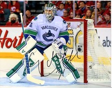 EDDIE LACK VANCOUVER CANUCKS 8X10 SIGNED AUTOGRAPHED PHOTO COA !