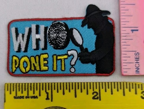 Girl Scout Who Done It Mystery Fun Patch Badge - Picture 2 of 3