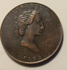 US 1792 Large Cent Exonumía Fantasy Token. 
