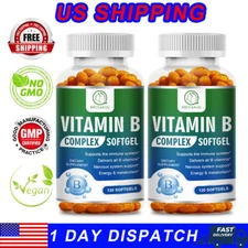 Vitamin B Complex 240 Capsules B1,B2,B3,B5,B6,B7,B9,B12, Immune Support Pills