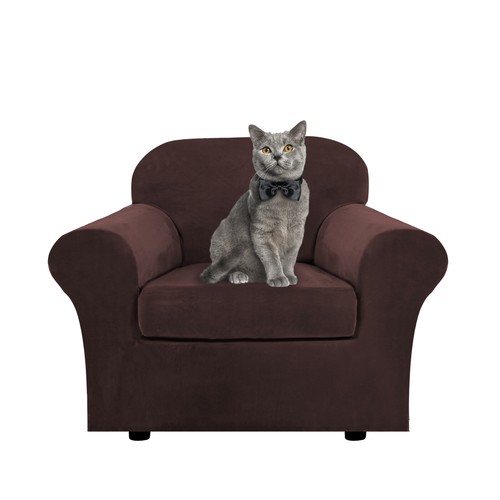 Terciopelo Elástico 2 Piezas Silla Cubierta Sillón Slipcover Silla Sofá Cubierta con Brazo - Imagen 83 de 90