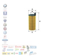 FILTRO OLIO BMW 1 2 3 4 5 6 7 X1 X3 X4 X5 X6 MINI MINI PER TOYOTA AURIS 1.6 2.0