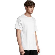 Hanes Men's ComfortSoft Cotton Short Sleeve Crew Neck T-Shirt, 4-Pack, Size S