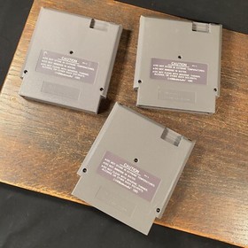 Vtg Video Game Lot (3) Nintendo NES Super Mario 3 John Elway&rsquo;s Quarterback Joust