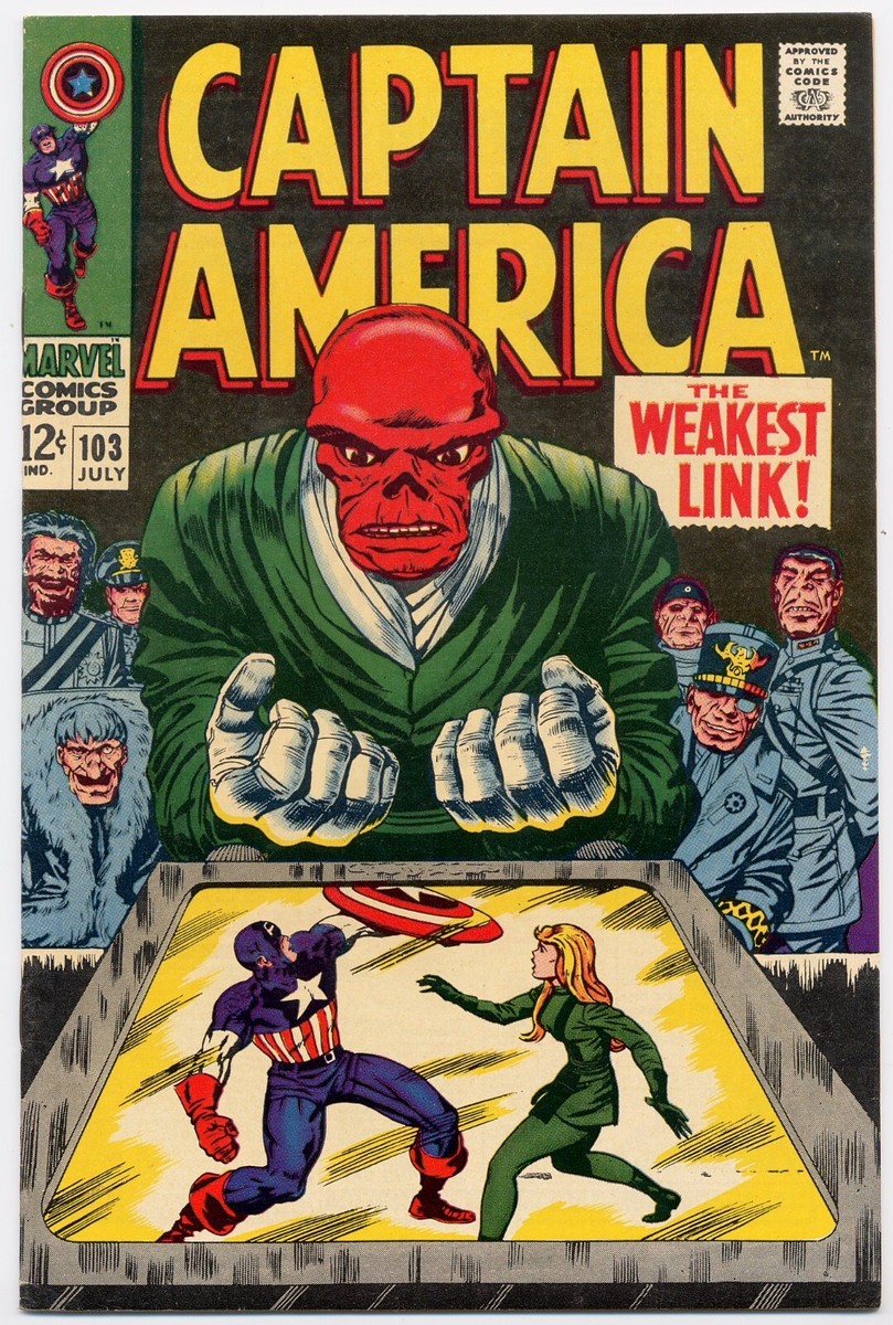 Captain America 103 VF/NM 1968 Marvel Comics Red Skull Jack Kirby