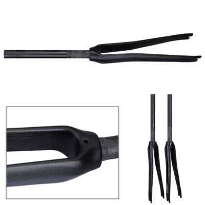 EC90 1-1/8'' 700C Front Fork Road Bike Rigid Bicycle Cycling Carbon Fiber Forks