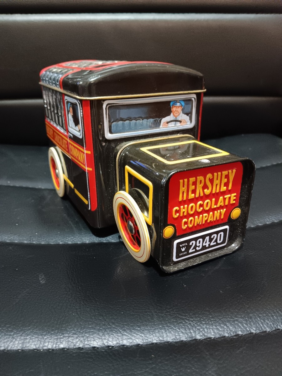 希少　HERSHEY'S ストロベリーシロップ 貯金箱　インテリア　ヴィンテージ Vtg Hershey Chocolate Company Milk Truck Tin Hershey's Vehicle