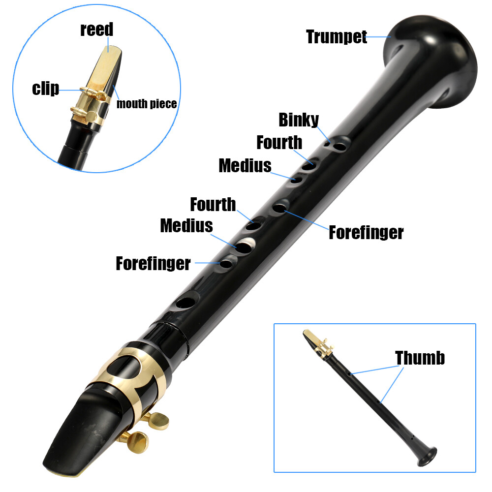 Pocket Sax Mini Portable Saxophone C Key Little Saxophone with