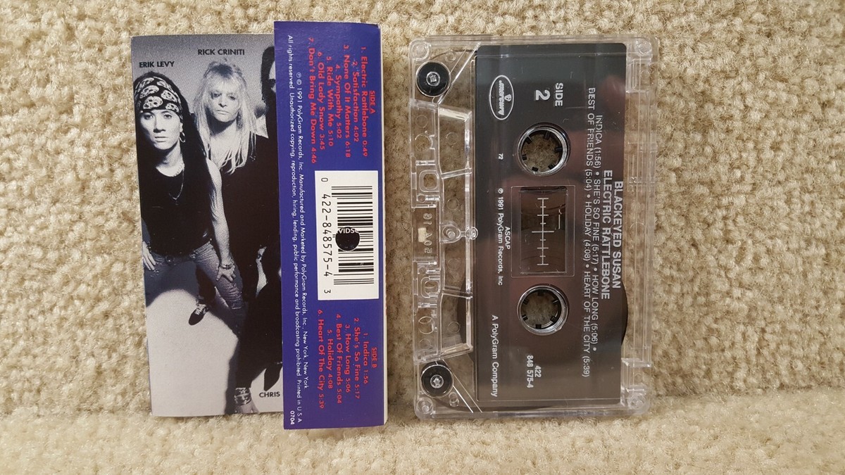 Vintage 1991 Cassette Tape Blackeyed Susan Electric Rattlebone
