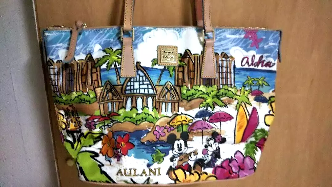 Dooney And Bourke Aulani Hawaii Mickey Mouse Large Tote Bag Disney New