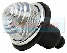 LUCAS L594 STYLE CLEAR SIDE/INDICATOR LIGHT CLASSIC MINI LAND ROVER *GLASS LENS*